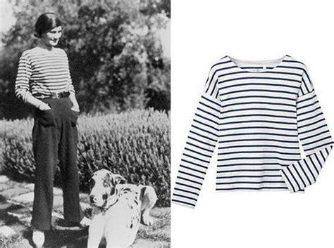 coco chanel breton top|gabrielle Coco Chanel fishing jacket.